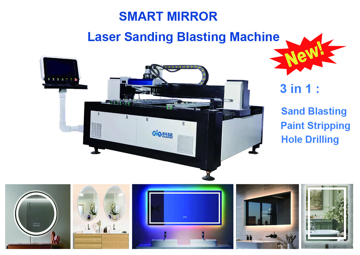 Smart Mirror Sanding blasting Machine_ LED Mirrors making machine